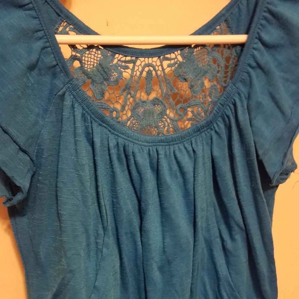 Teal shirt